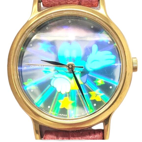 Disney X Lorus Mickey Mouse VTG Hologram Red Band Woman\'s Watch main image 14